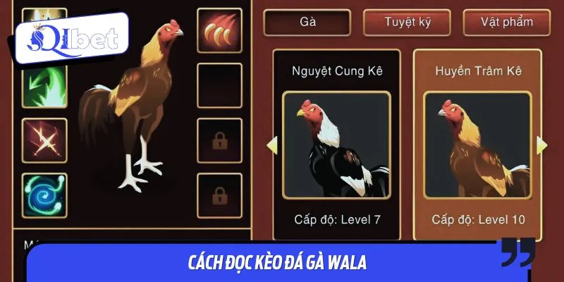 Cách đọc kèo đá gà Wala tương đối đơn giản, dễ hiểu