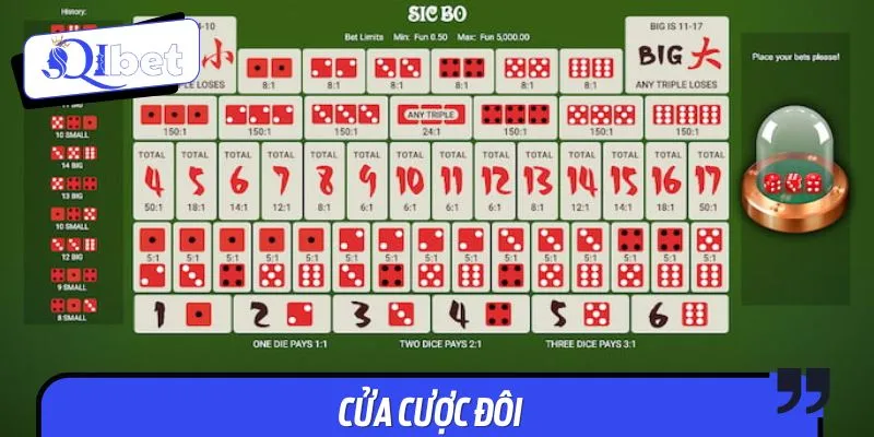 Cửa cược Đôi được nhiều bet thủ lựa chọn